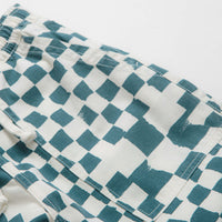 Service Works Printed Chef Pants in Teal Checker thumbnail