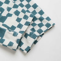 Service Works Printed Chef Pants in Teal Checker thumbnail