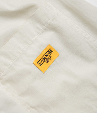Service Works Ripstop Chef Shorts in Bone