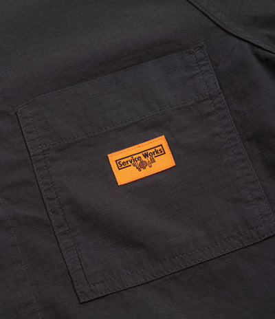 Service Works Ripstop FOH Jacket in Washed Black
