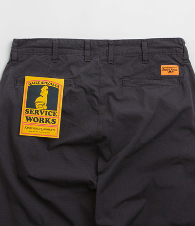 Service Works Ripstop Part Timer Pants in Washed Black
