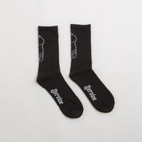 Service Works Salt + Pepper Socks in Black thumbnail