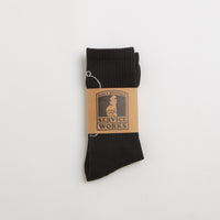Service Works Salt + Pepper Socks in Black thumbnail
