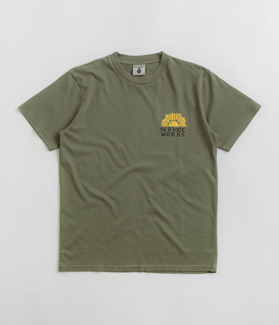Service Works Sunny Side Up T-Shirt - Olive