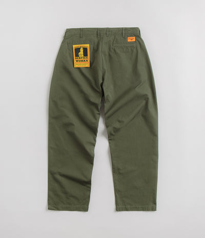 Service Works Twill Part Timer Pants in Olive