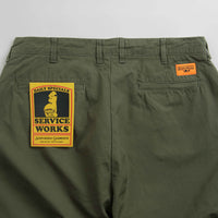 Service Works Twill Part Timer Pants in Olive thumbnail