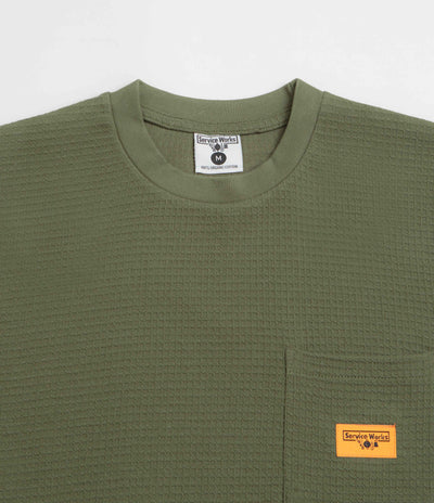 Service Works Waffle Pocket T-Shirt - Olive