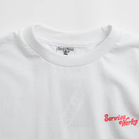 Service Works Work + Pleasure T-Shirt in White thumbnail