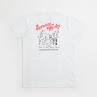 Service Works Work + Pleasure T-Shirt in White thumbnail