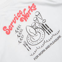 Service Works Work + Pleasure T-Shirt in White thumbnail