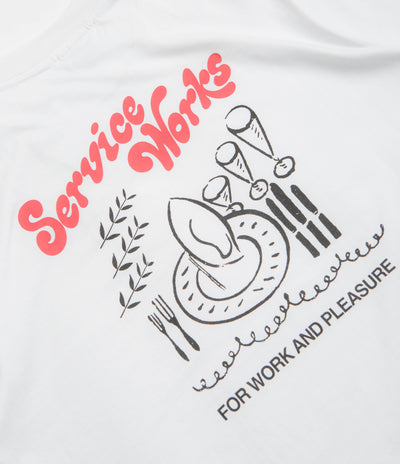 Service Works Work + Pleasure T-Shirt in White