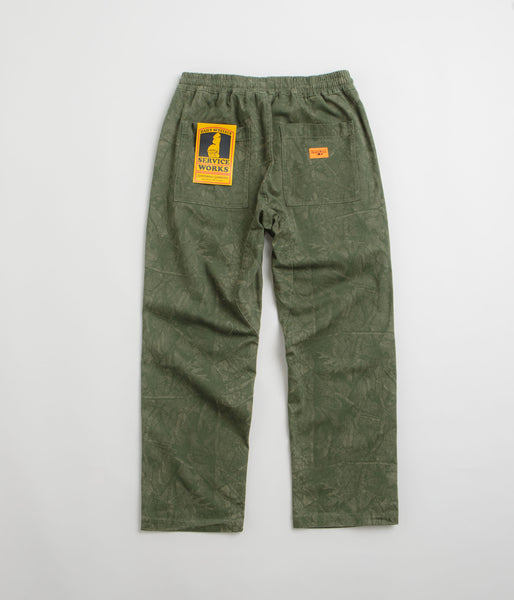 Service Works Xerox Camo Chef Pants - Olive | flatspot