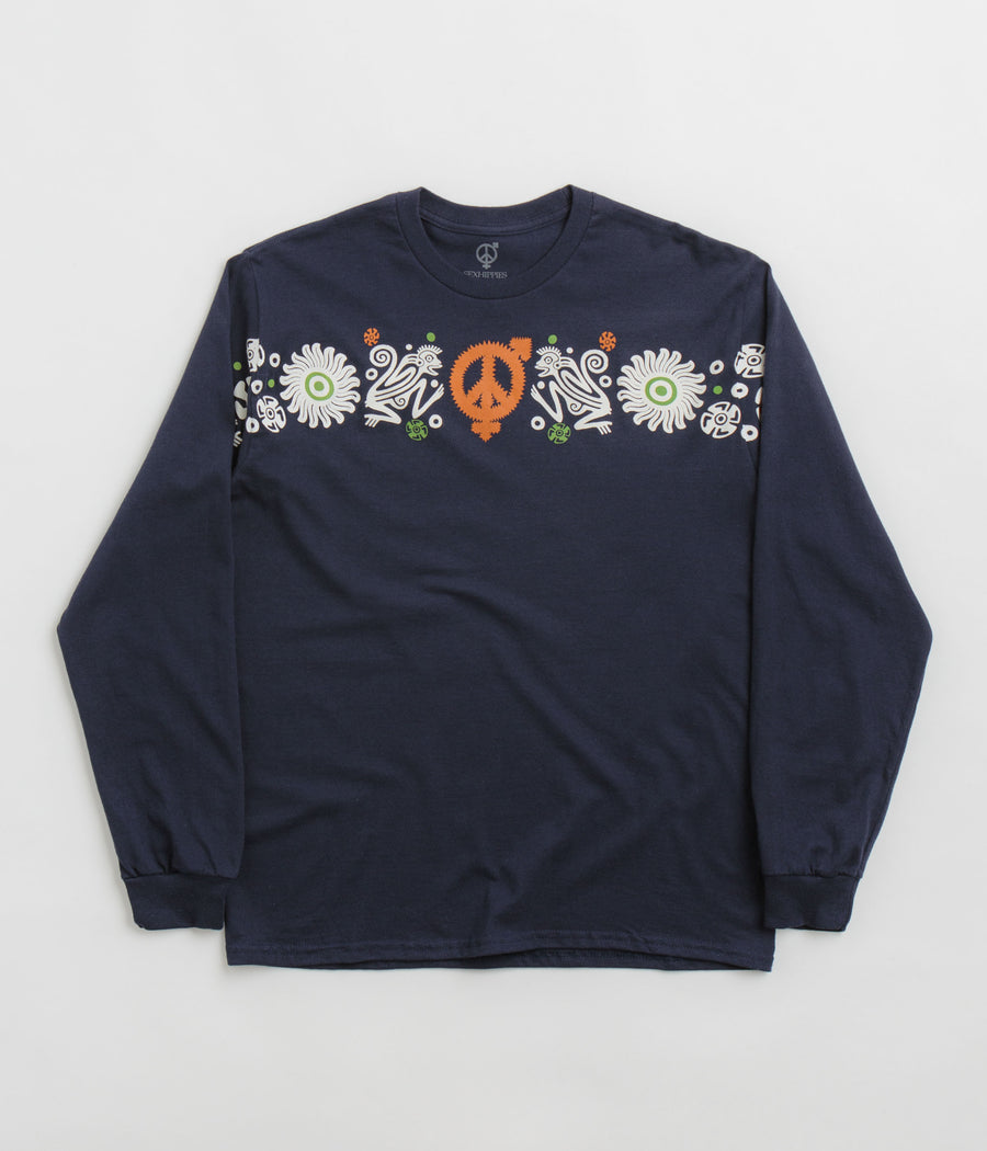 Sexhippies Primate Long Sleeve T-Shirt - Navy
