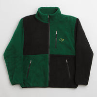 Skateboard Cafe Check Full Zip Fleece - Forest Green / Black /Gold thumbnail