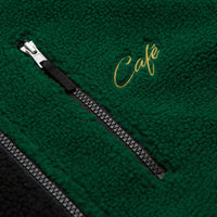 Skateboard Cafe Check Full Zip Fleece - Forest Green / Black /Gold thumbnail