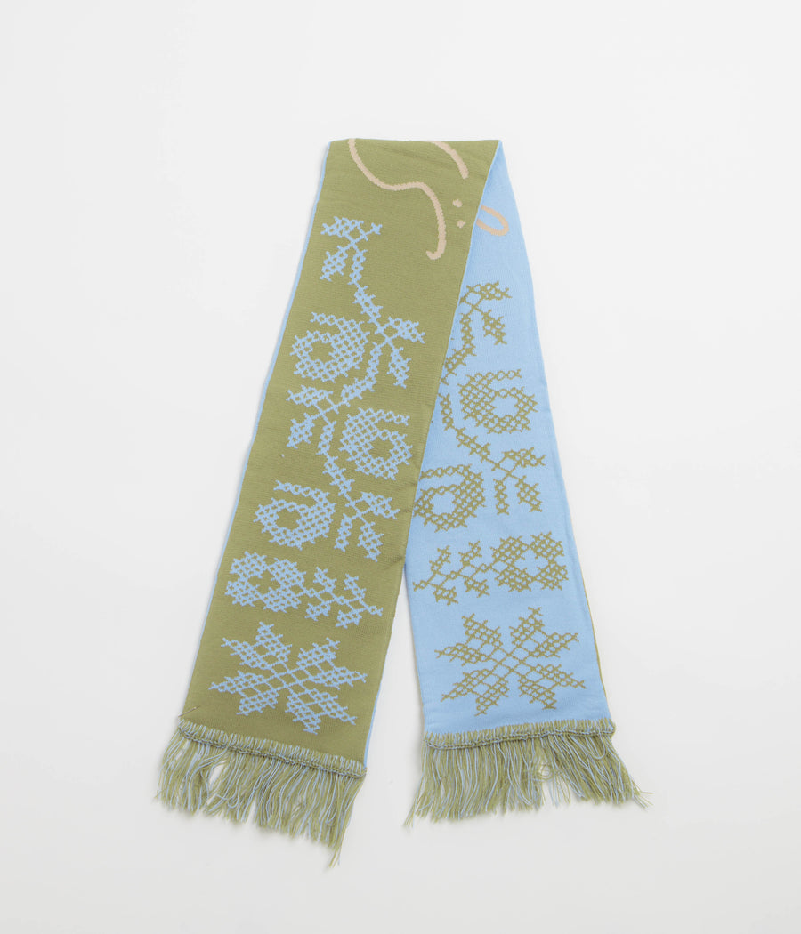 SkatePal x Sabri Sundos Scarf in Olive and Sky