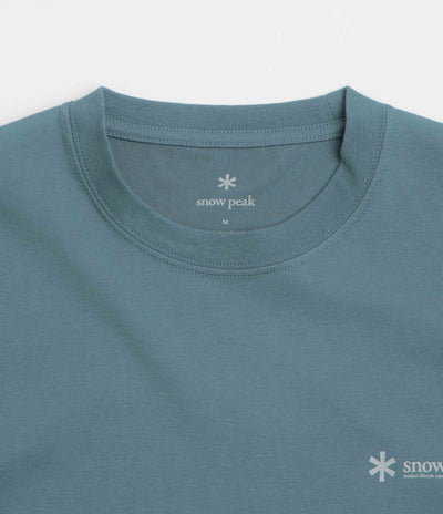 Snow Peak Chest Logo T-Shirt in Blue