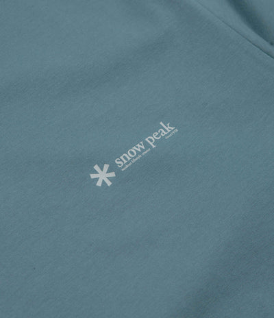 Snow Peak Chest Logo T-Shirt in Blue