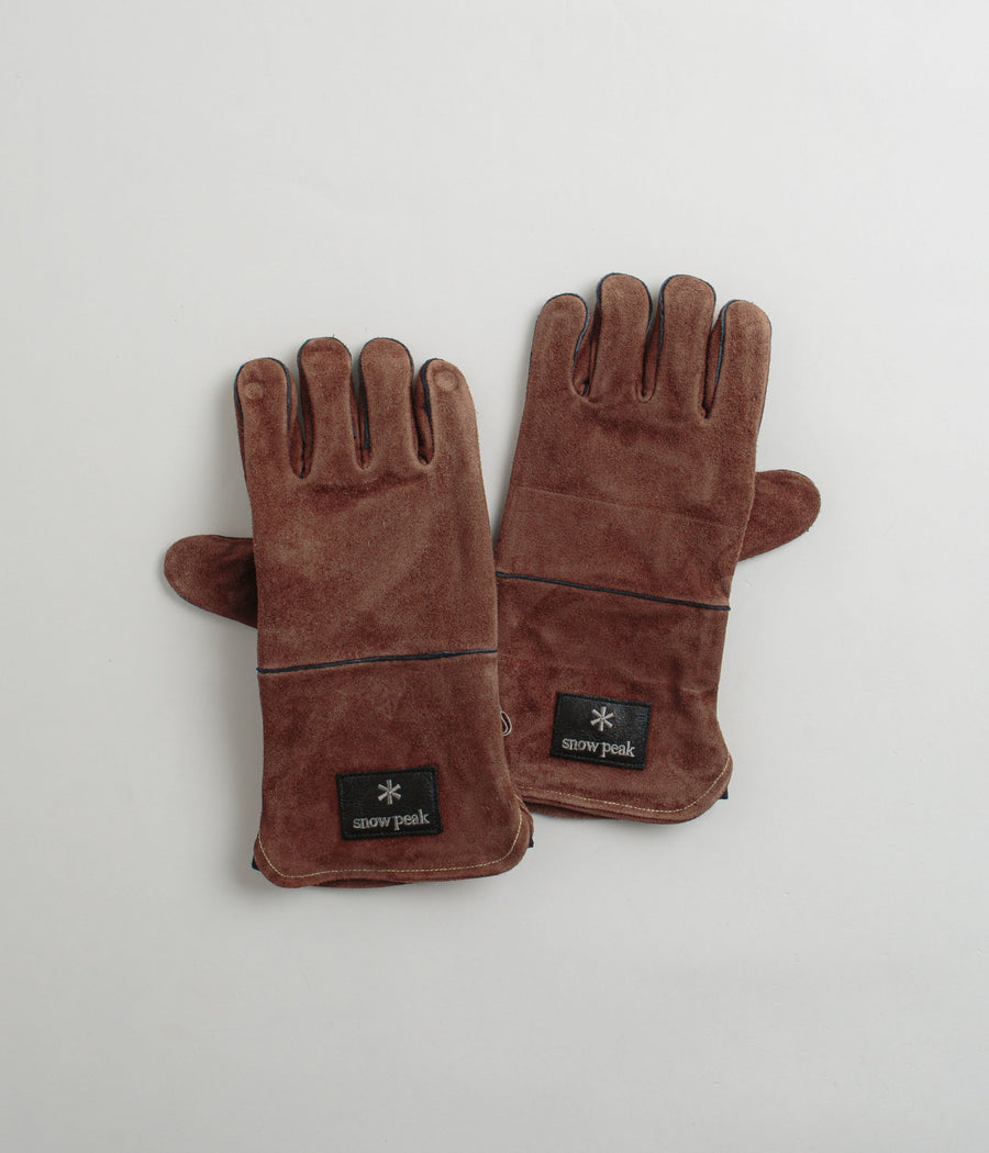 Snow Peak Fireside Gloves in Brown