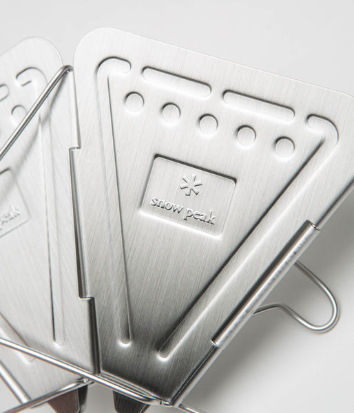Snow Peak Folding Coffee Dripper Stainless Steel Flatspot