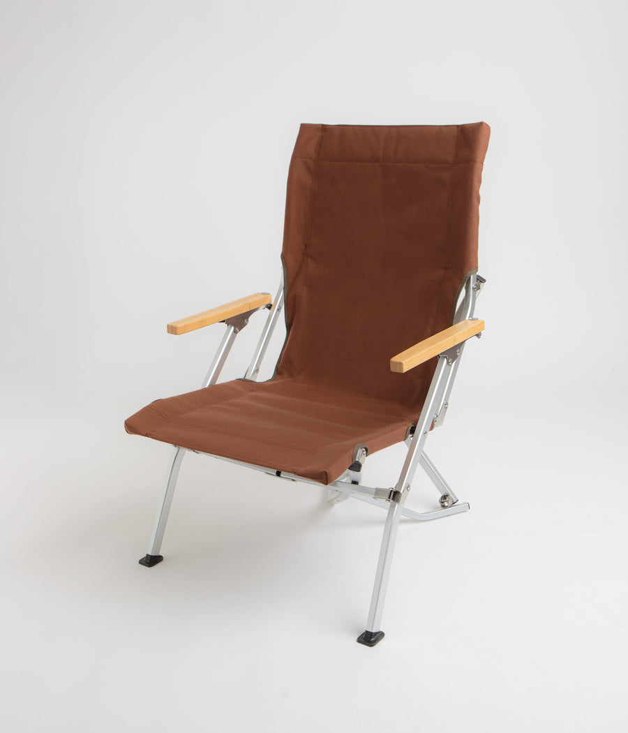 Snow Peak Low Beach Chair in Brown