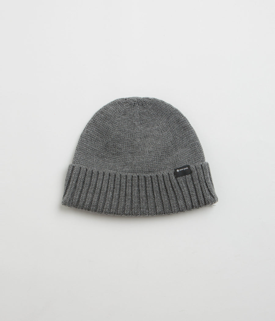 Snow Peak NSD Knit Beanie in Charcoal