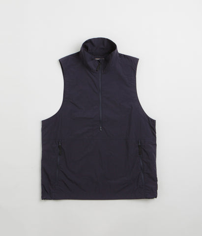 PEAK【M】スノーピーク別注Nylon Tussah VESTブラック Snow Peak Nylon Tussah Utility Storage Vest - Navy | Flatspot