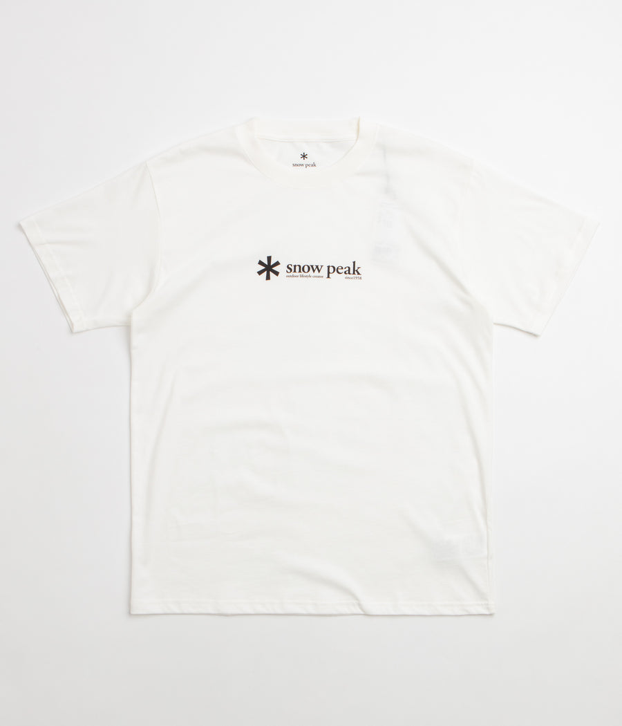 Snow Peak Soft Cotton Logo T-Shirt - Off White