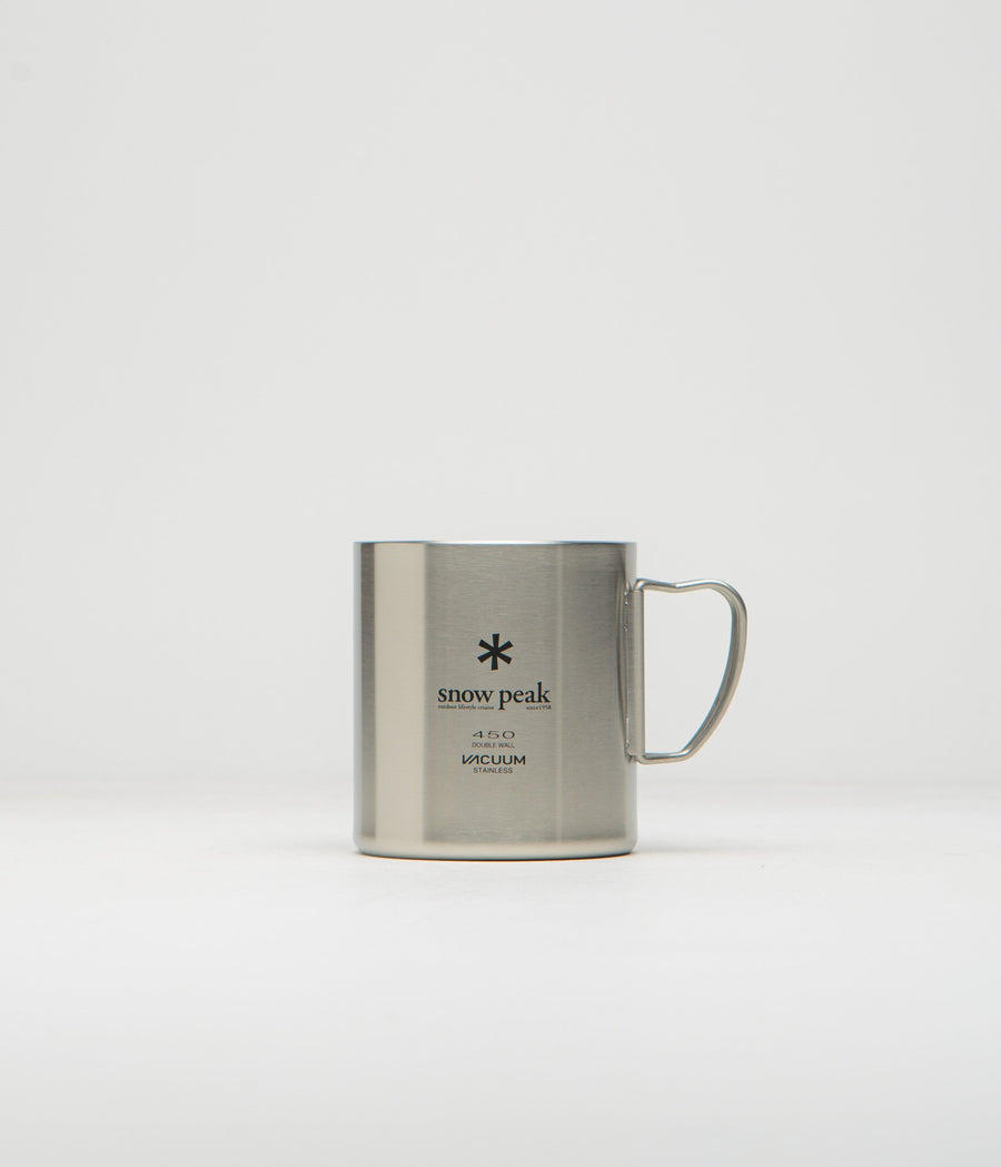 Snow Peak Stainless Vacuum Double Wall 450ml Mug in Silver