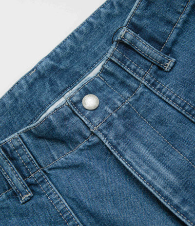 Snow Peak Takibi Denim Pants in Light Blue