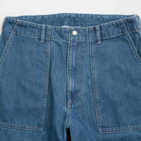 Snow Peak Takibi Denim Pants in Light Blue thumbnail