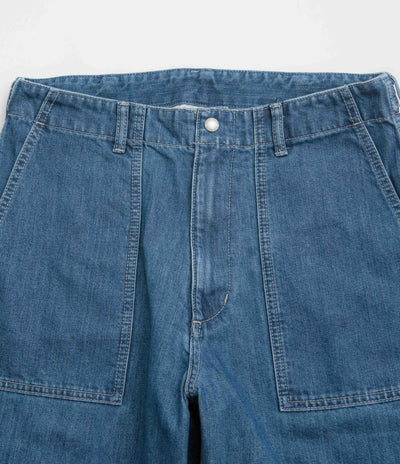 Snow Peak Takibi Denim Pants in Light Blue