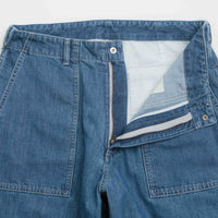 Snow Peak Takibi Denim Pants in Light Blue thumbnail