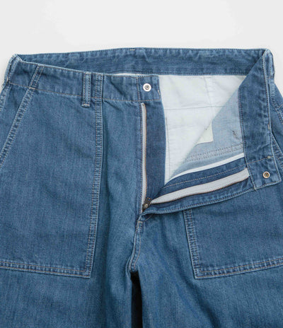 Snow Peak Takibi Denim Pants in Light Blue
