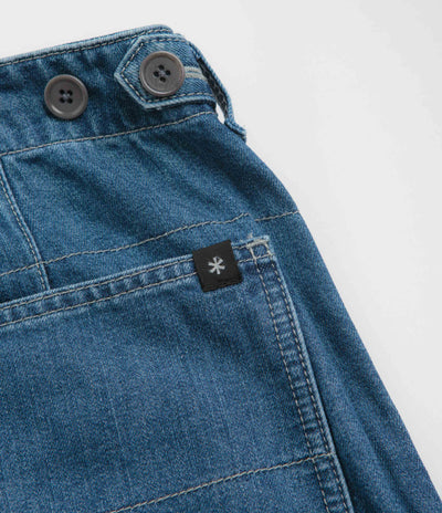 Snow Peak Takibi Denim Pants in Light Blue