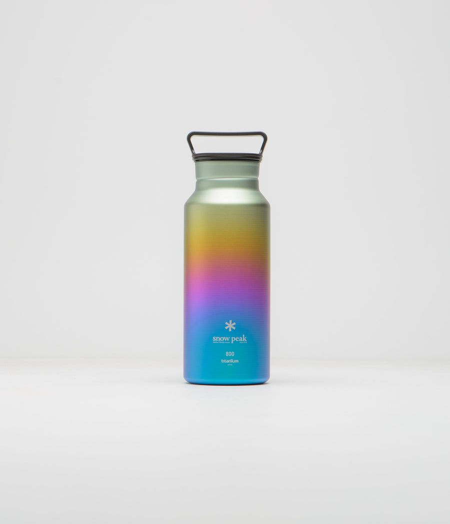 Snow Peak Titanium Aurora 800ml Bottle in Rainbow