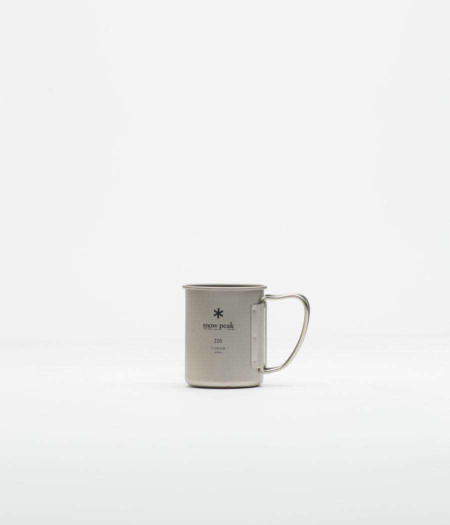 Snow Peak Titanium Single Wall 220ml Mug in Silver
