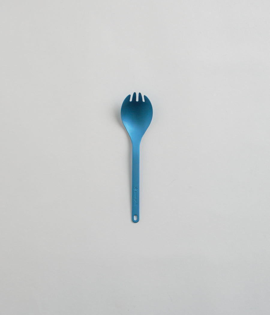Snow Peak Titanium Spork in Blue Anodized
