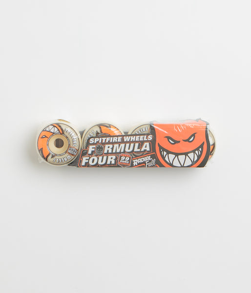Spitfire Formula Four Radial Full 99DU Wheels - Natural - 54mm