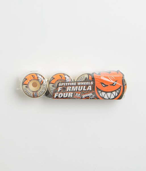 Spitfire Formula Four Radial Full 99DU Wheels - Natural - 58mm