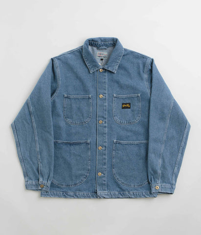 Stan Ray Coverall Jacket - Heavy Stone Wash Denim | Flatspot
