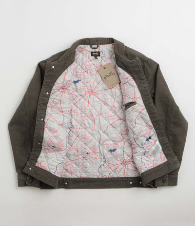 Stan Ray Lined Trucker Jacket in Charcoal Duck
