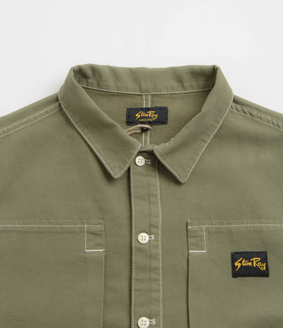 Stan Ray Painters Pop Over Shirt - Olive Bedford Cord
