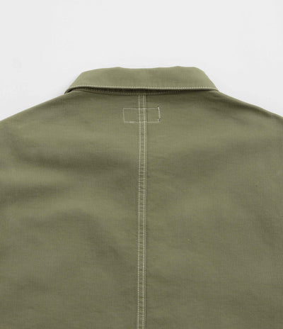 Stan Ray Painters Pop Over Shirt - Olive Bedford Cord