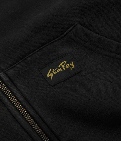 Stan Ray Patch Zip Hoodie - Washed Black