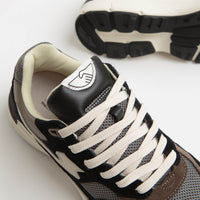 Stepney Workers Club Amiel S-Strike Suede Shoes - Black / Grey thumbnail