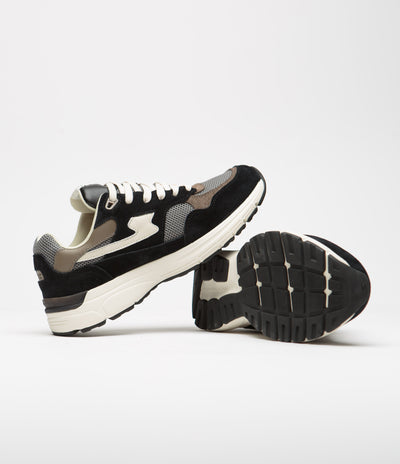 Stepney Workers Club Amiel S-Strike Suede Shoes - Black / Grey