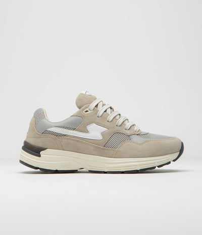 Stepney Workers Club Amiel S-Strike Suede Shoes - Light Grey