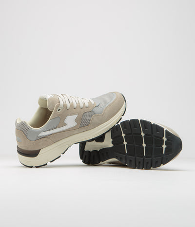 Stepney Workers Club Amiel S-Strike Suede Shoes - Light Grey