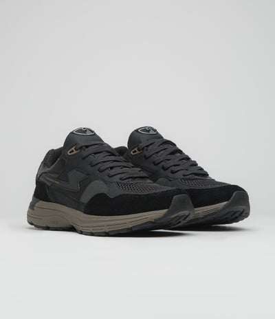 Stepney Workers Club Amiel S-Strike Tech Mix Shoes in Black and Black